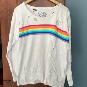 CHASOR wripped sweatshirt.